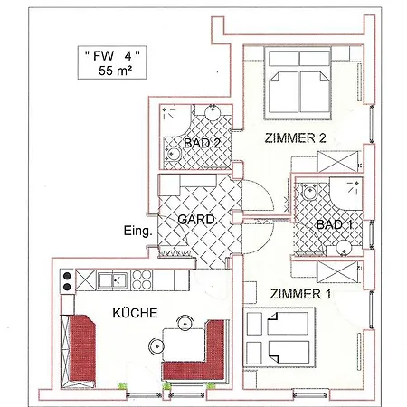 Apartment Haus Edring *